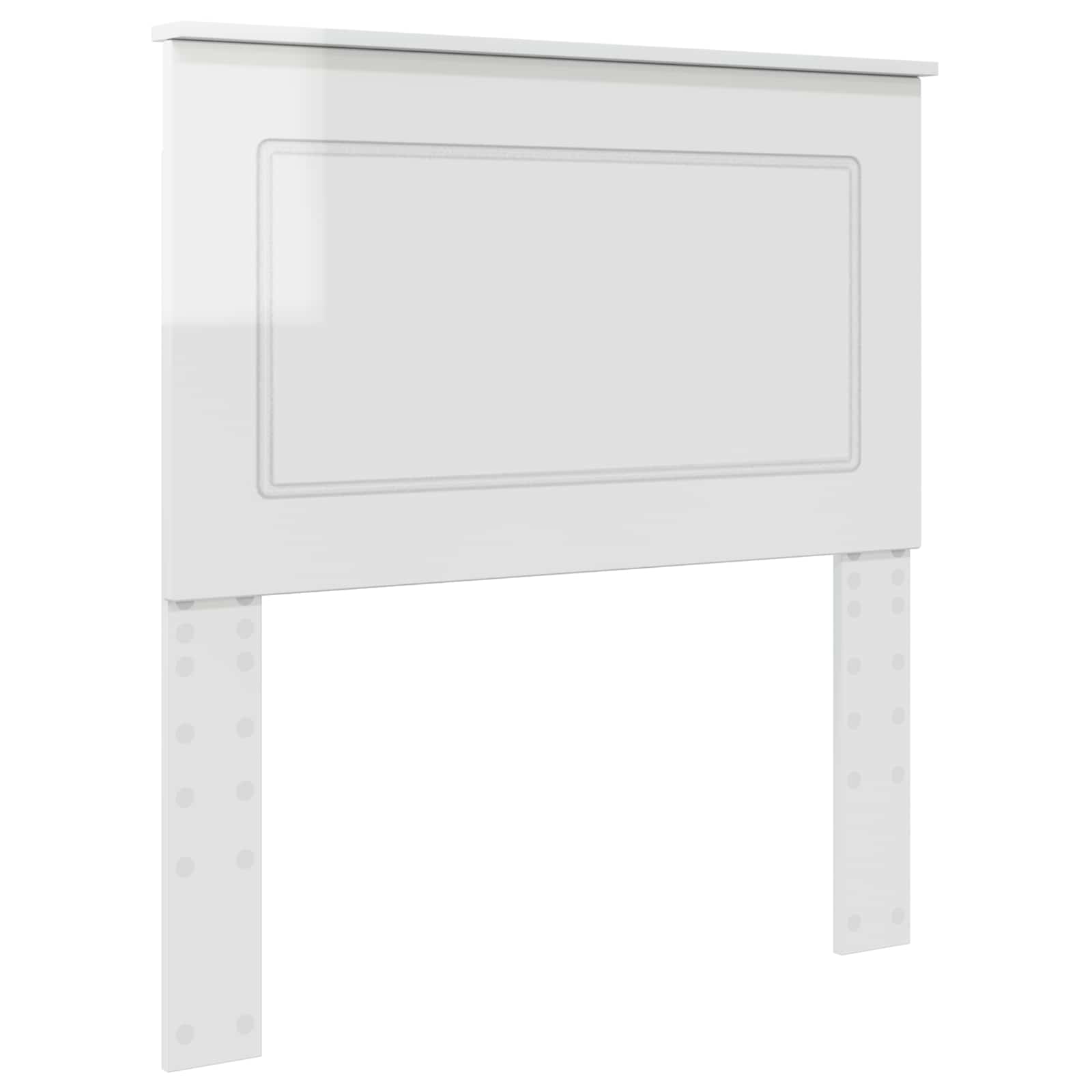 Cabeceira branco brilhante 100 cm madeira engenheirada
