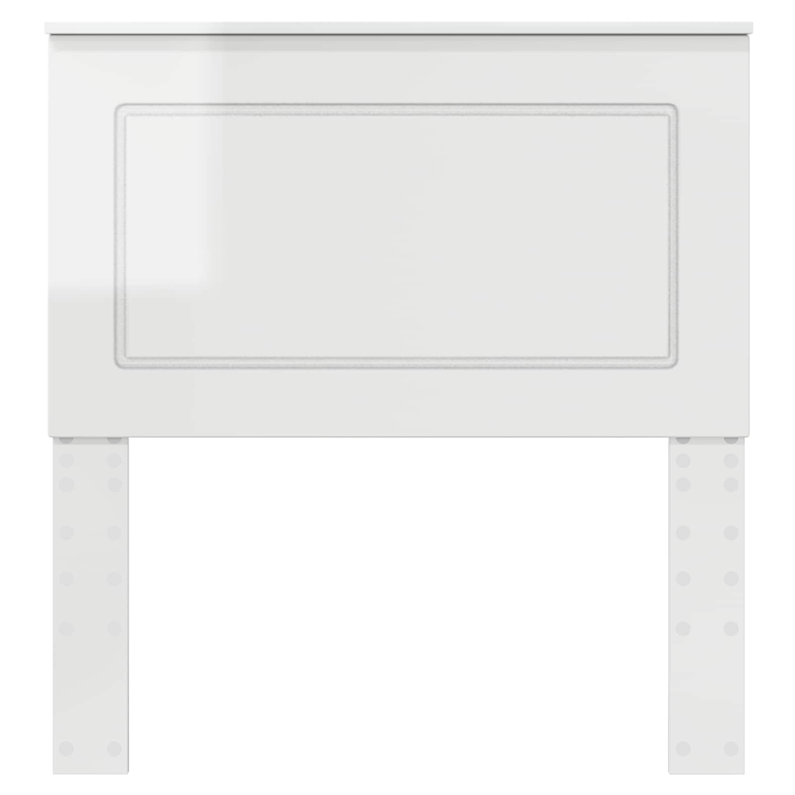 Cabeceira branco brilhante 100 cm madeira engenheirada