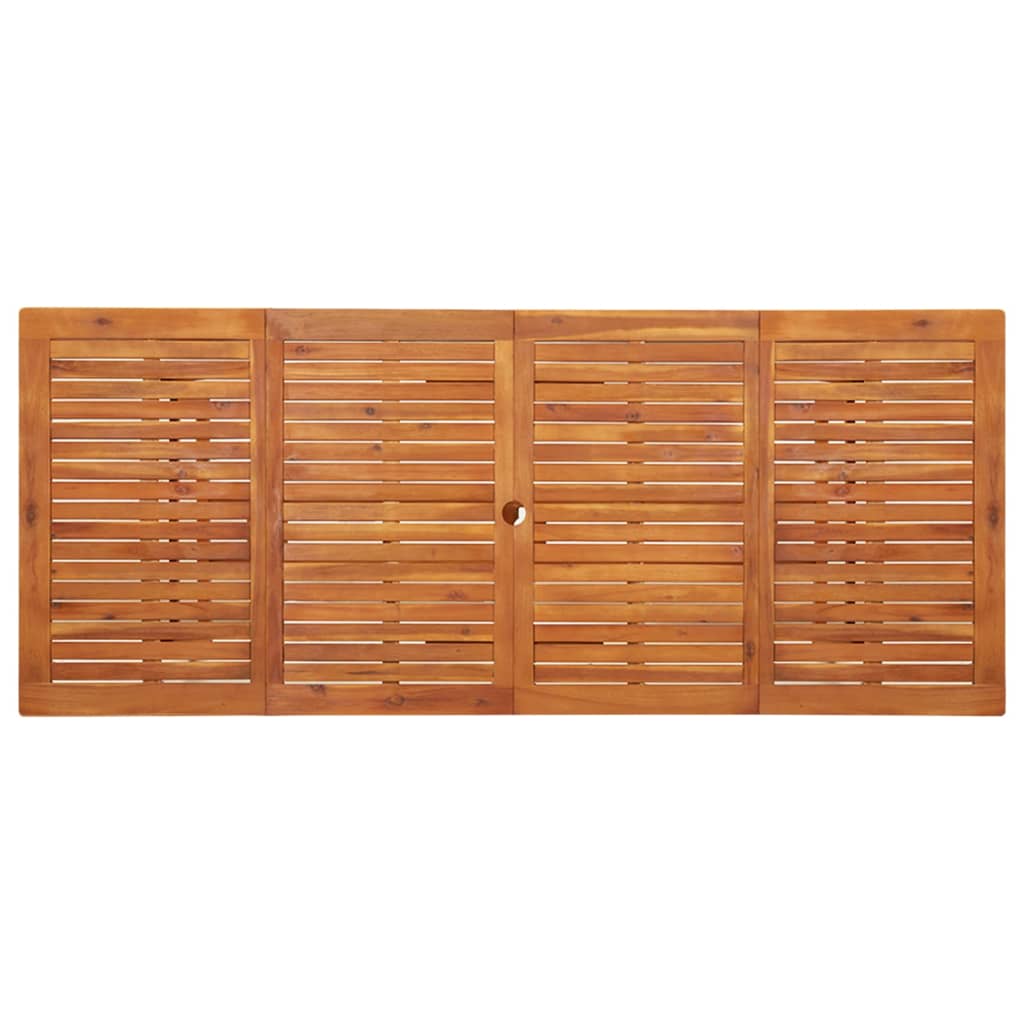 Mesa de jantar p/ jardim 220x90x75 cm madeira de acácia maciça