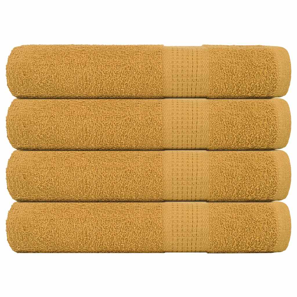 Toalhas frogn 4 pcs 100x200 cm 360 g/m² ouro