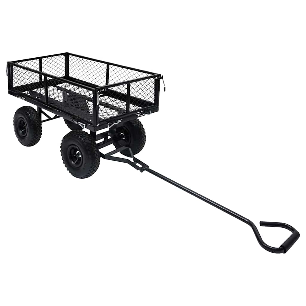 Carrinho de mão para jardim 250 kg preto