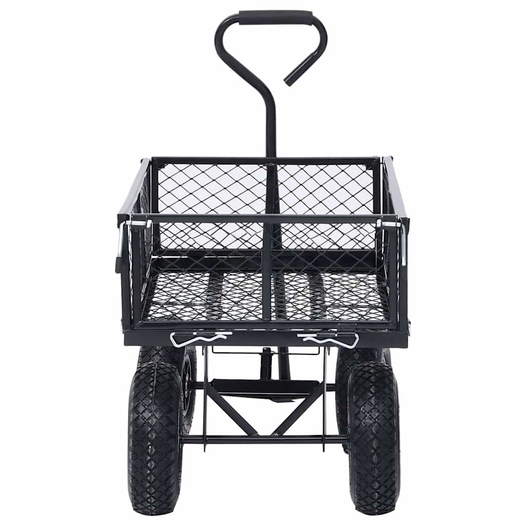 Carrinho de mão para jardim 250 kg preto