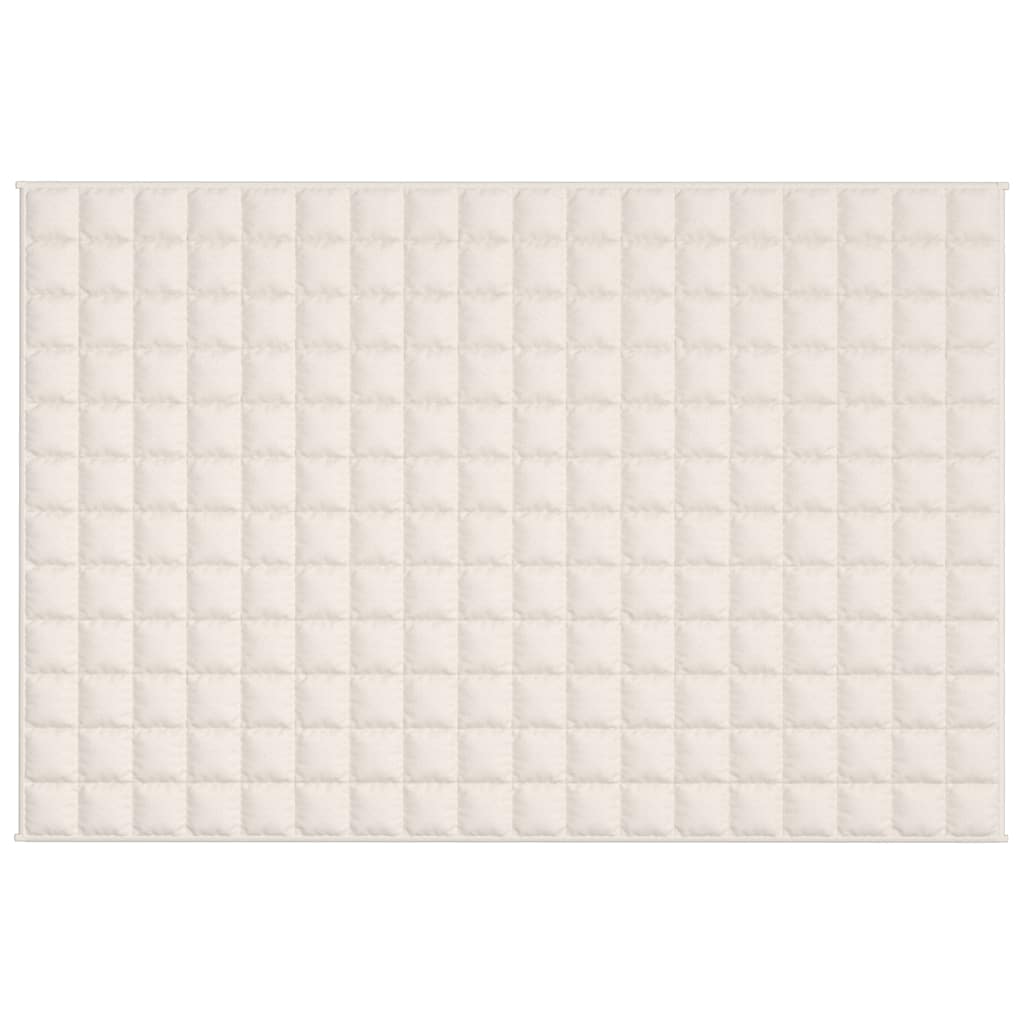 Manta pesada 9 kg 120x180 cm tecido creme-claro