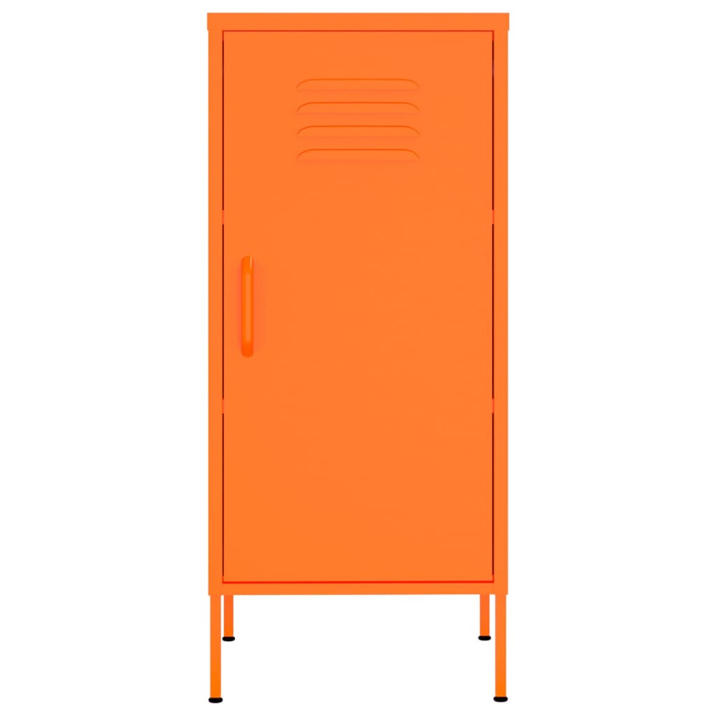 Armário de arrumação aço 42,5x35x101,5 cm laranja