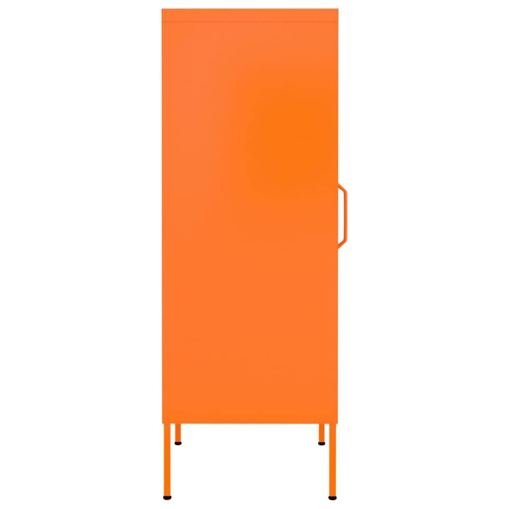 Armário de arrumação aço 42,5x35x101,5 cm laranja