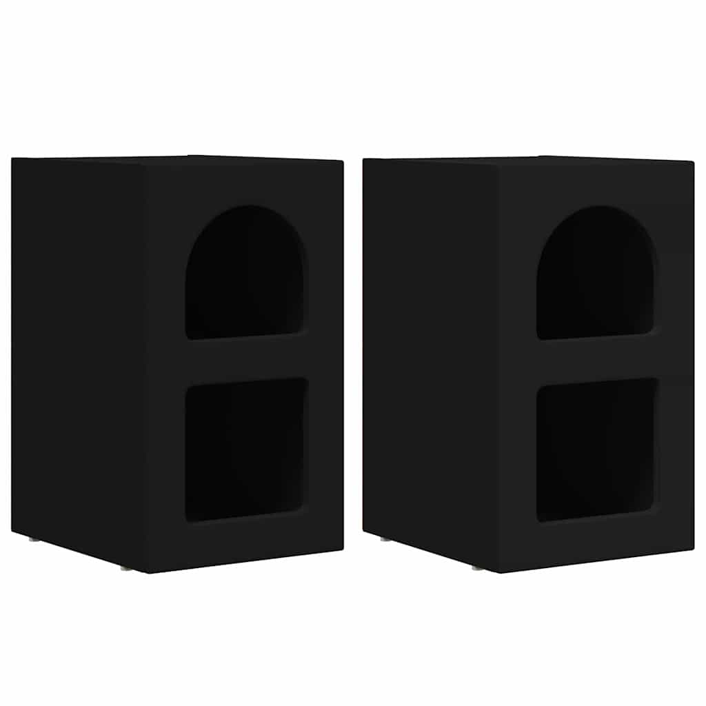 Mesa-de-cabeceira elst 2 unid. preto 29,5 x 33,5 x 50 cm