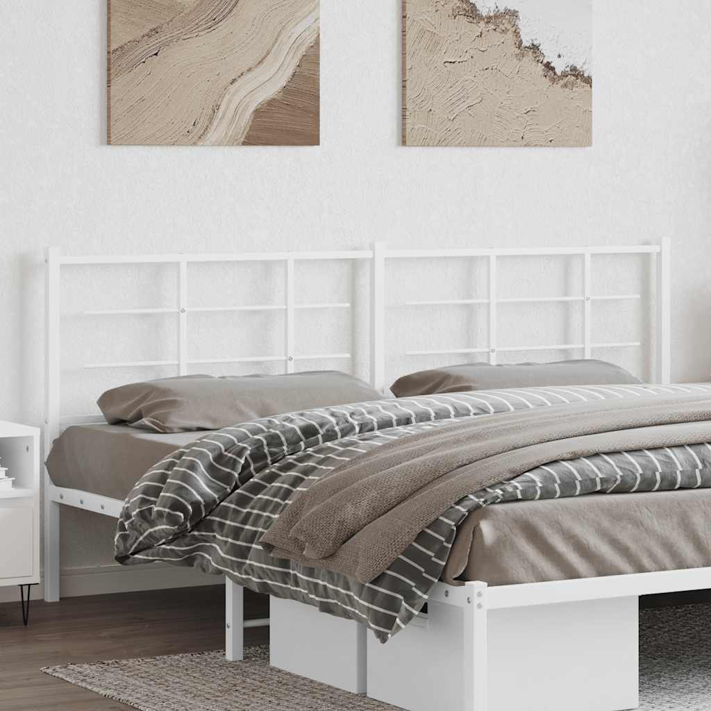 Cabeceira de substituição 200 cm metal branco