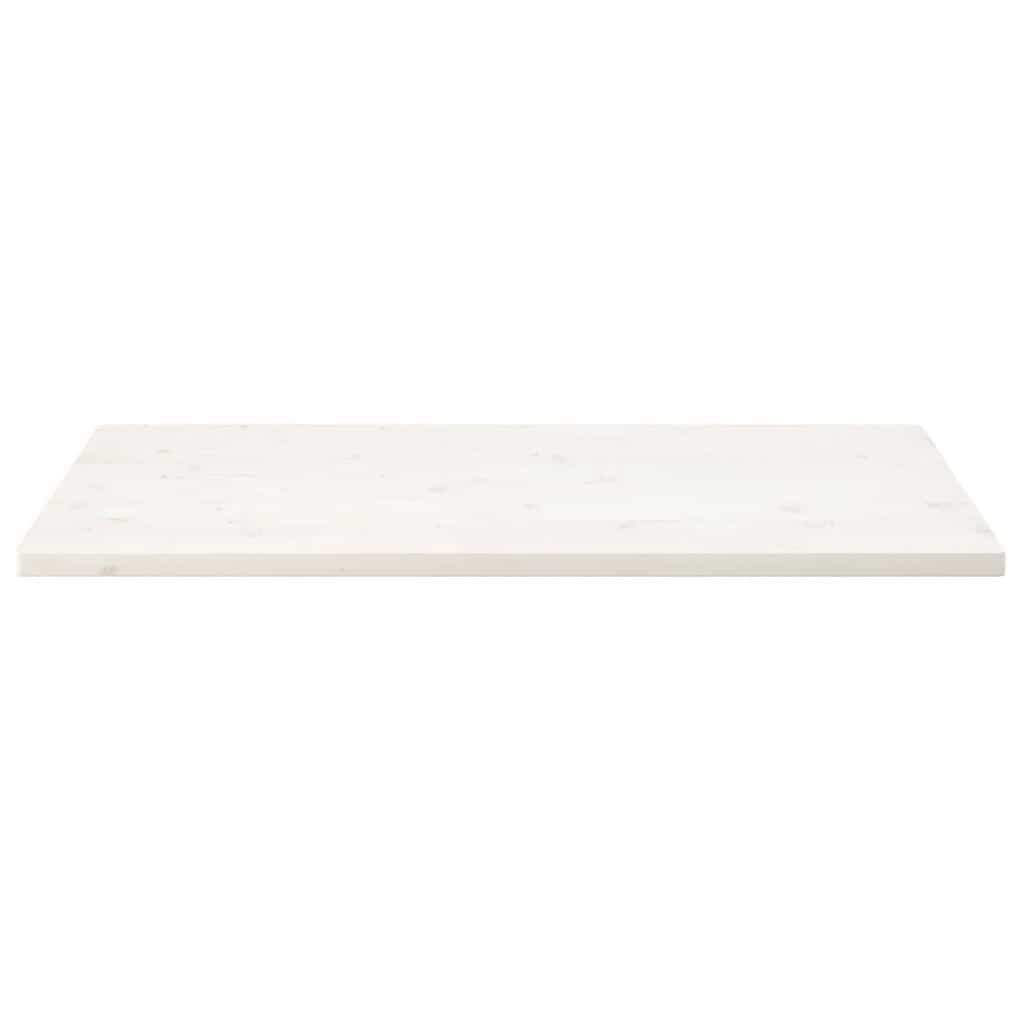 Tampo de mesa retangular 110x60x2,5 cm pinho maciço branco