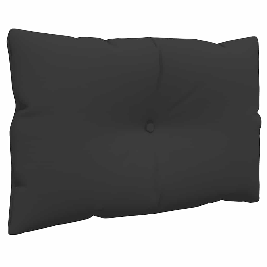 Almofadões de paletes 2 pcs tecido preto
