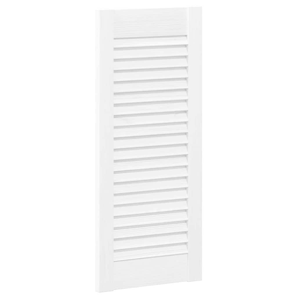 Portas de armário 4 pcs design de persiana 69x29,5 cm branco