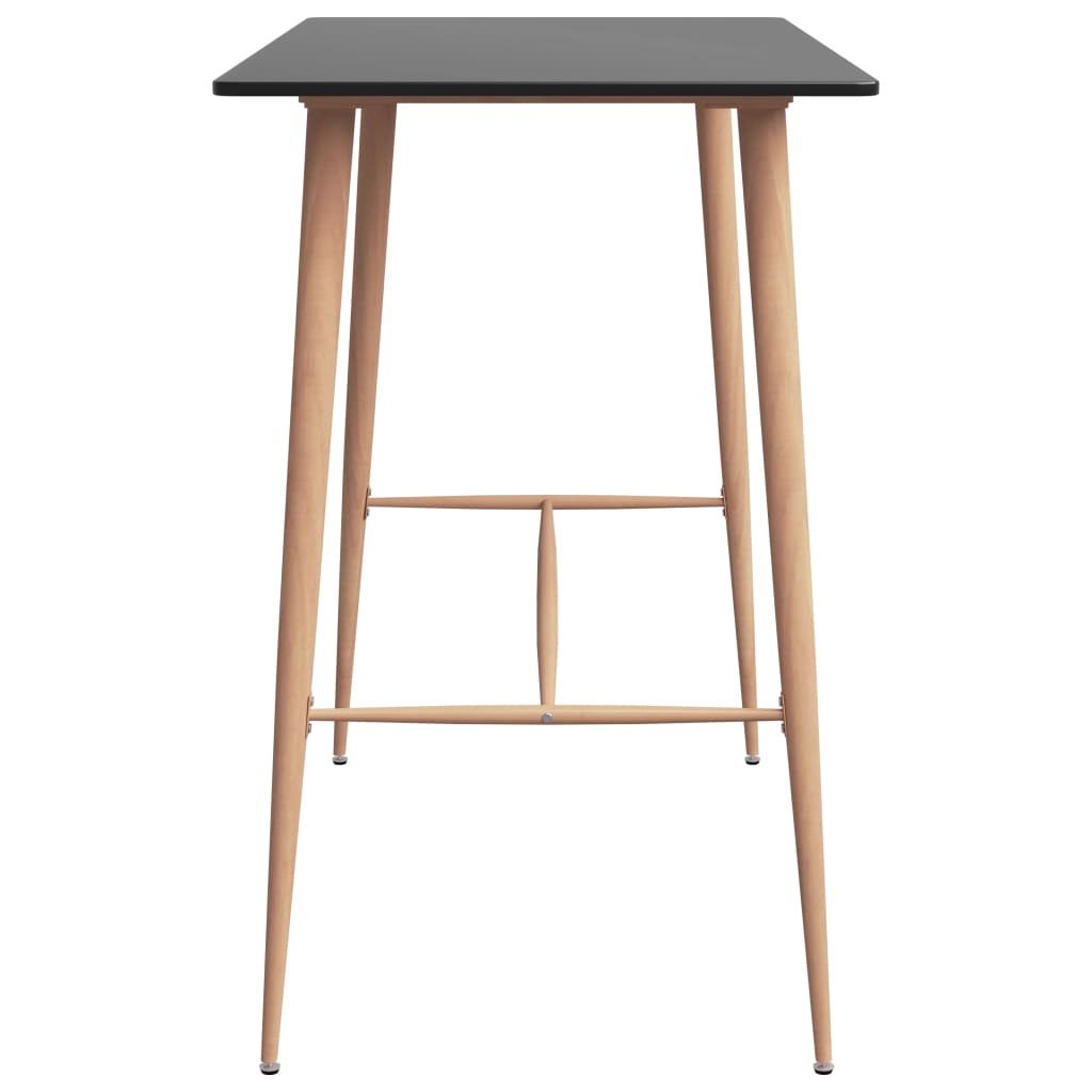 7 Pcs conjunto de bar preto e cinzento