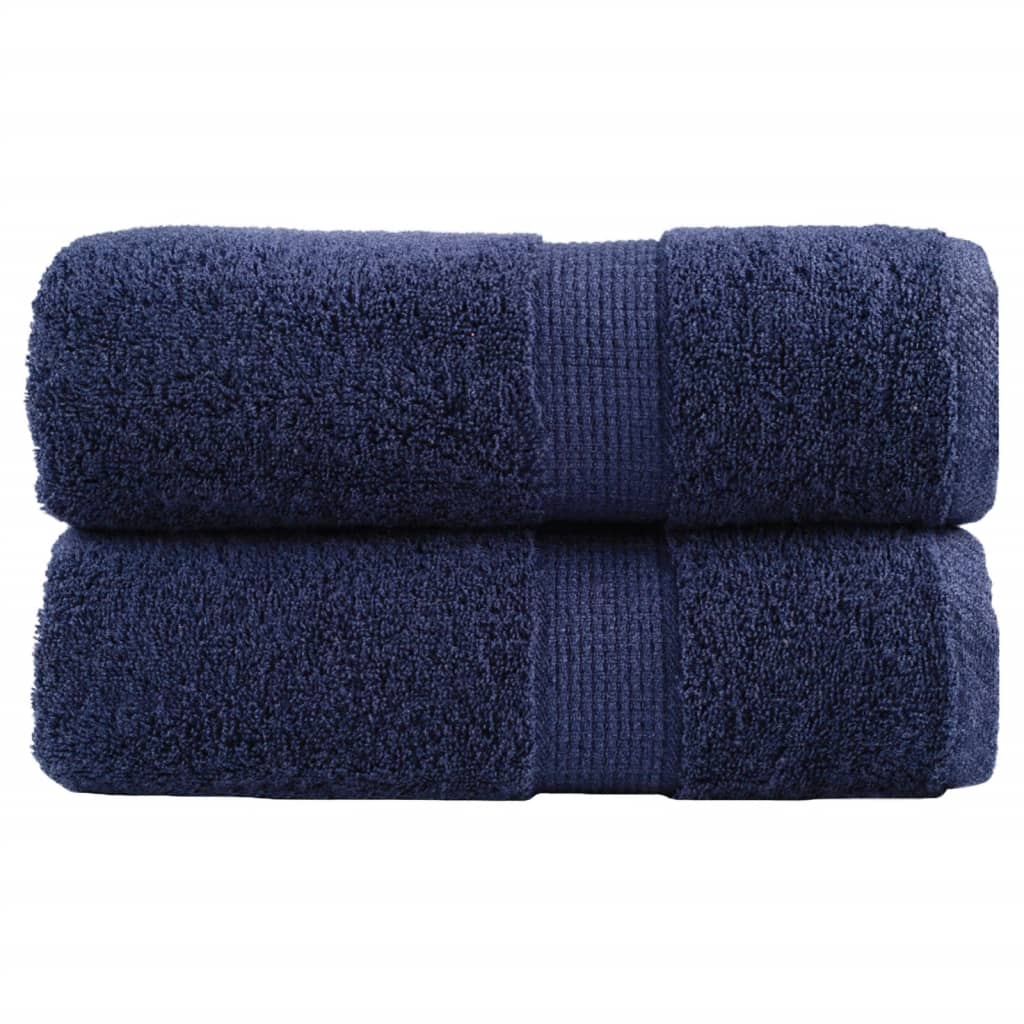 Toalhas bidé premium solund 2pcs 30x50 cm 600 gsm azul-marinho