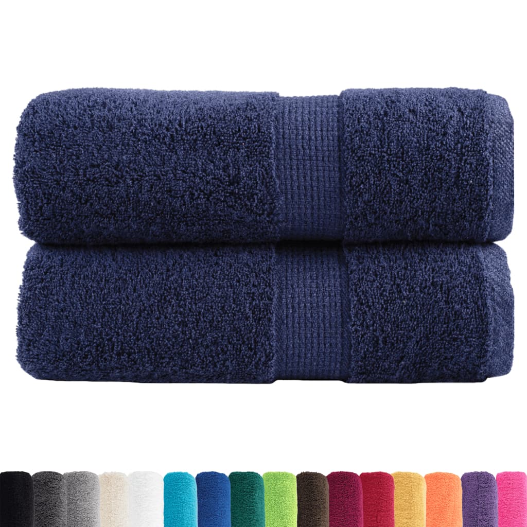Toalhas bidé premium solund 2pcs 30x50 cm 600 gsm azul-marinho