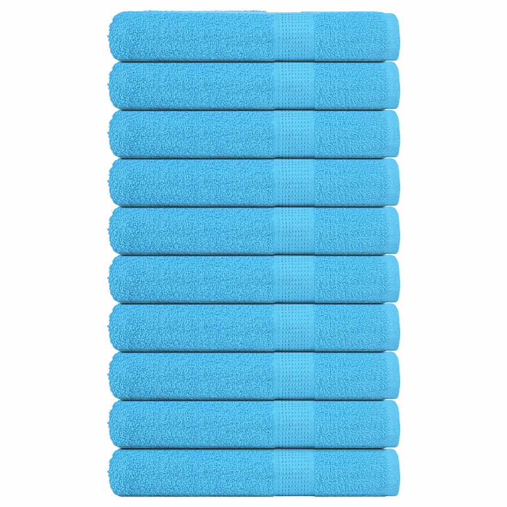 Toalhas frogn 10 pcs 100x200 cm 360 g/m² turquesa