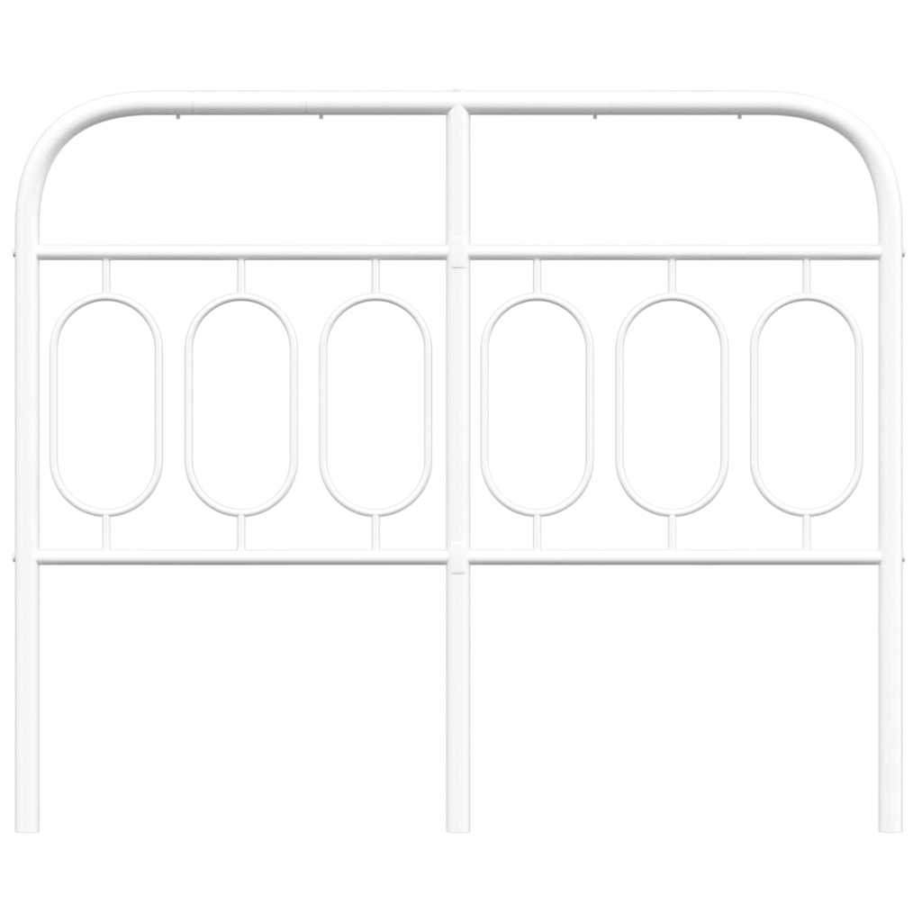 Cabeceira de substituição 120 cm metal branco