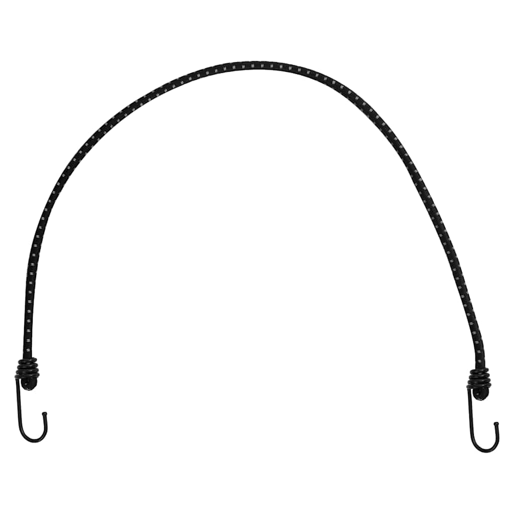 Cordas elásticas c/ faixas refletoras e ganchos 25 pcs 88 cm