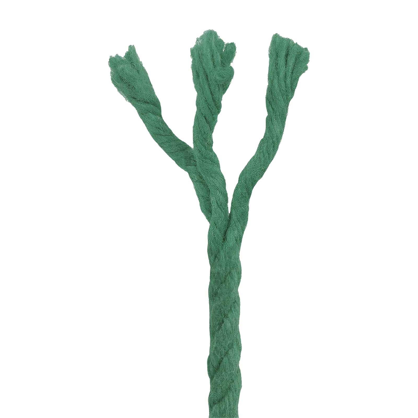 Cordão de algodão 4 mm 100 m verde 100% algodão