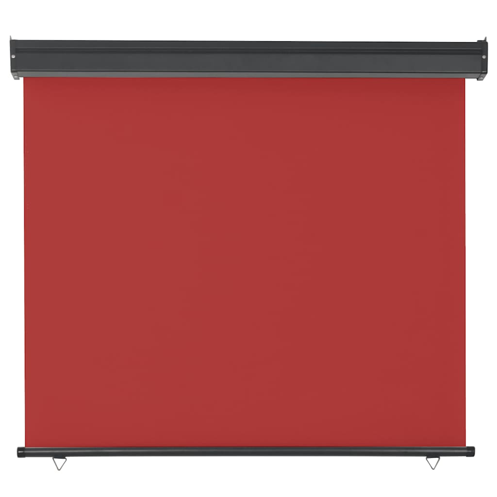Toldo lateral para varanda 125x250 cm vermelho