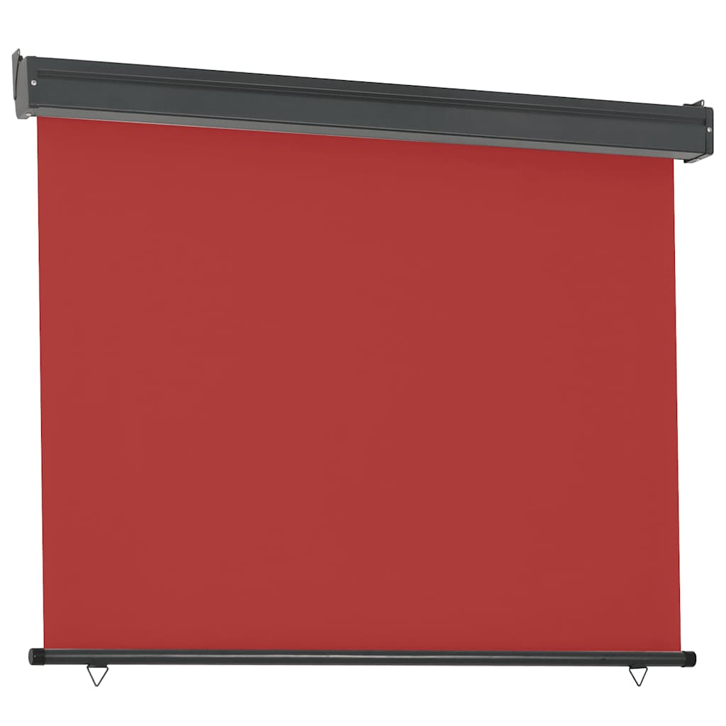 Toldo lateral para varanda 125x250 cm vermelho