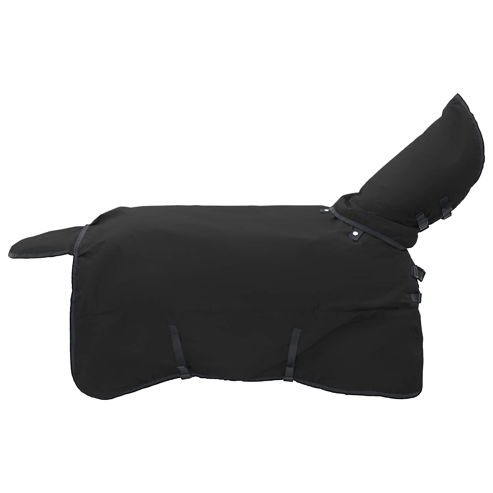 Cobertor de cavalo verde escuro e preto 95 cm poliéster