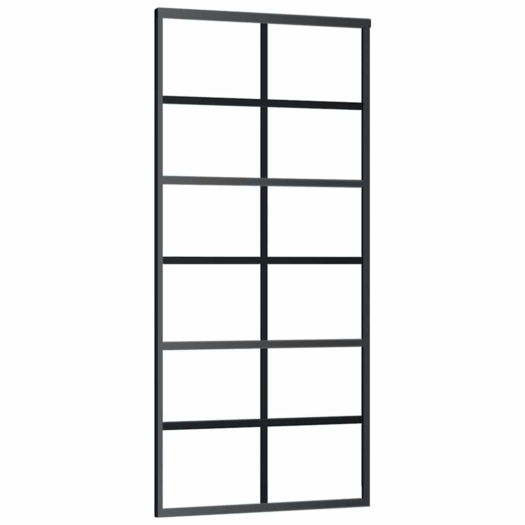 Porta deslizante c/ conj. ferragens 90x205cm vidro esg/alumínio
