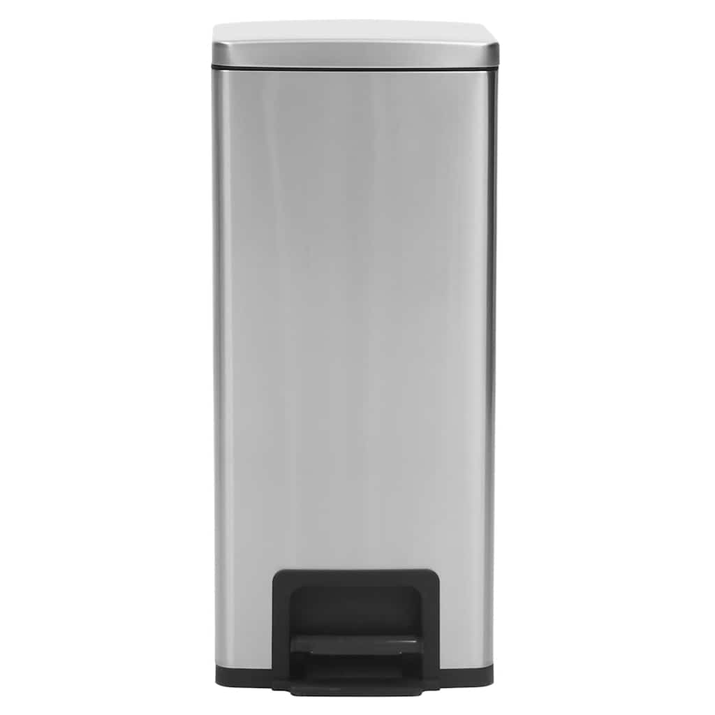 Caixote lixo pedal anti-impressão digit. 30l aço inox. prateado
