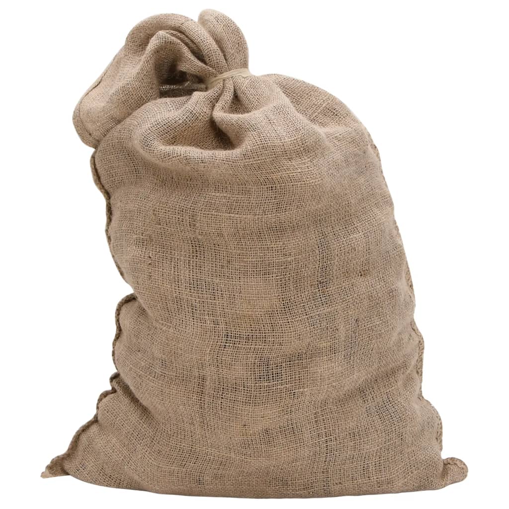 Sacos de juta 5 peças 60x105 cm 100% juta 220 g/m²