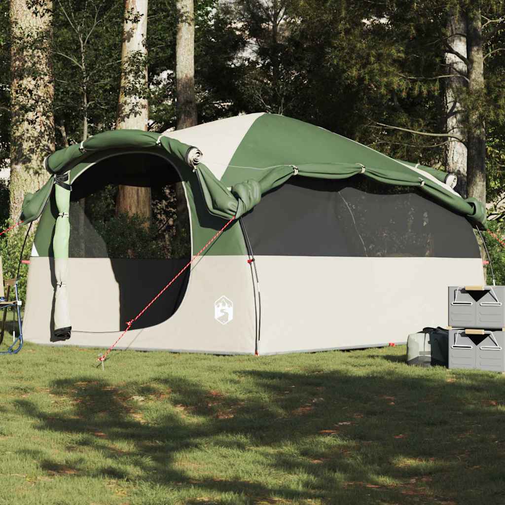 Tenda familiar túnel para 6 pessoas resistente à água verde