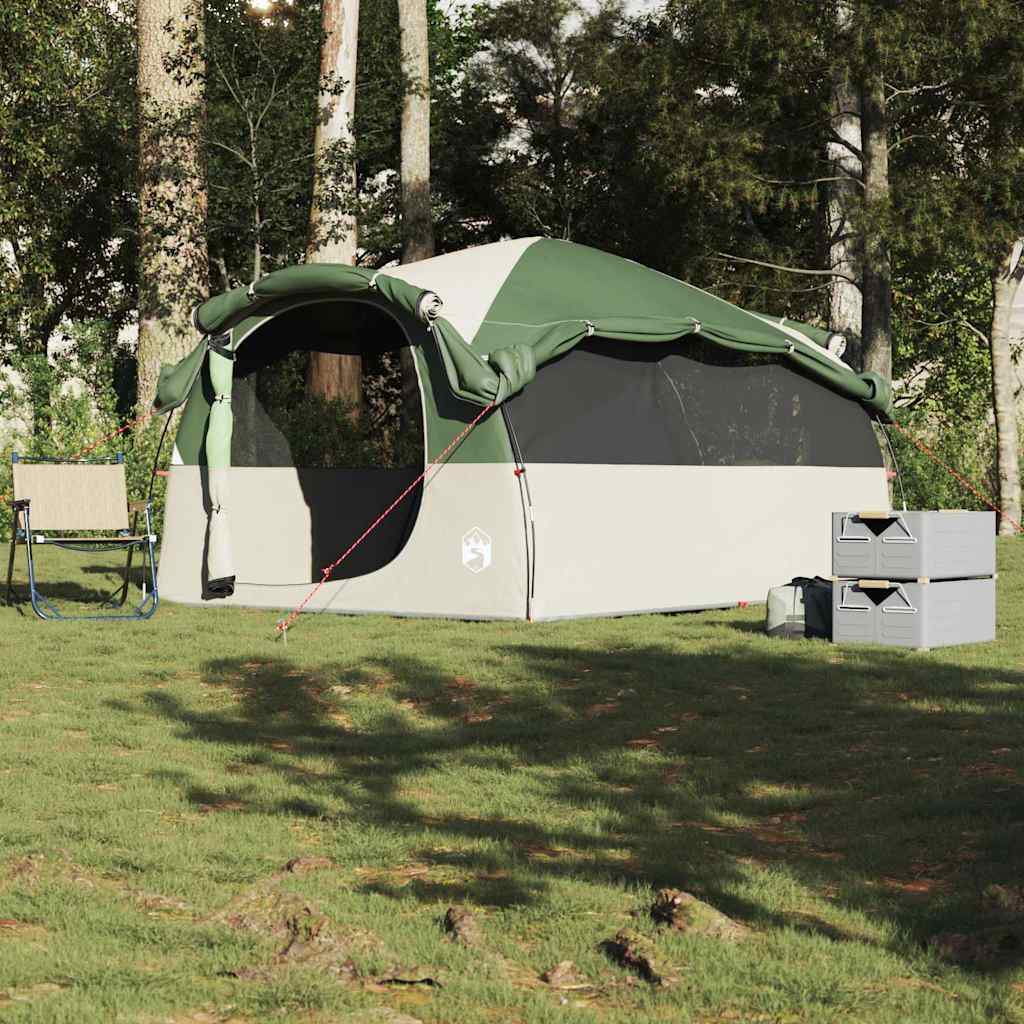 Tenda familiar túnel para 6 pessoas resistente à água verde