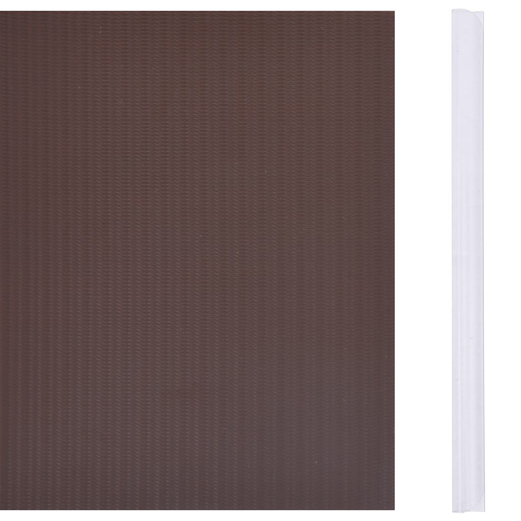 Painel de privacidade para jardim 70x0,19 m PVC castanho