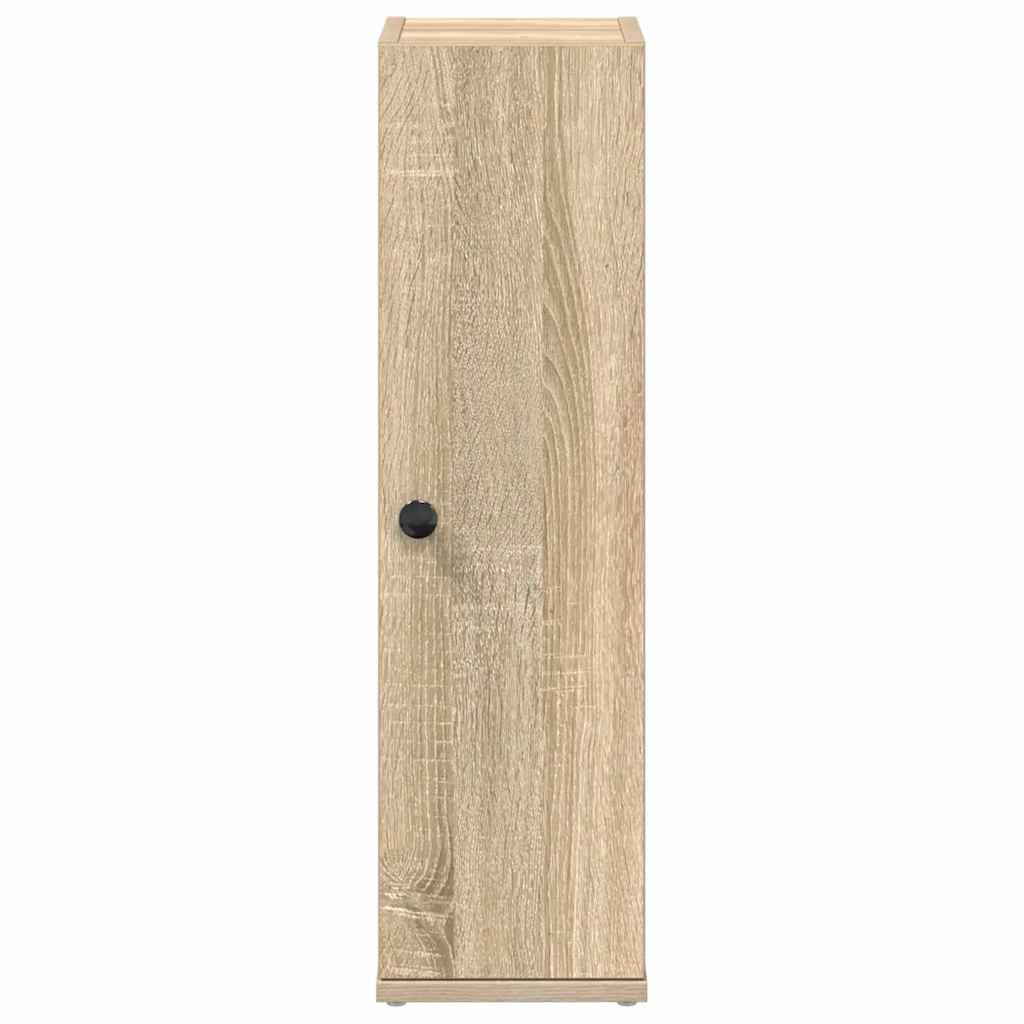 Móvel p/ casa de banho c/ suporte rolos 20,5x22x72cm cor sonoma