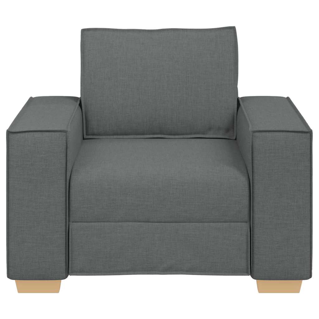 Sofá-cadeira cinza escuro 100x78x84 cm tecido