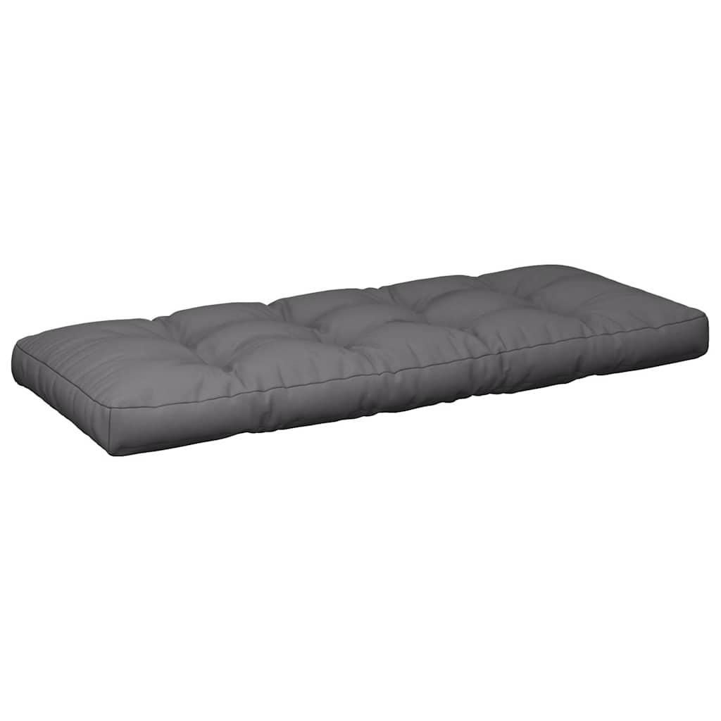 Almofadões de paletes 2 pcs tecido antracite