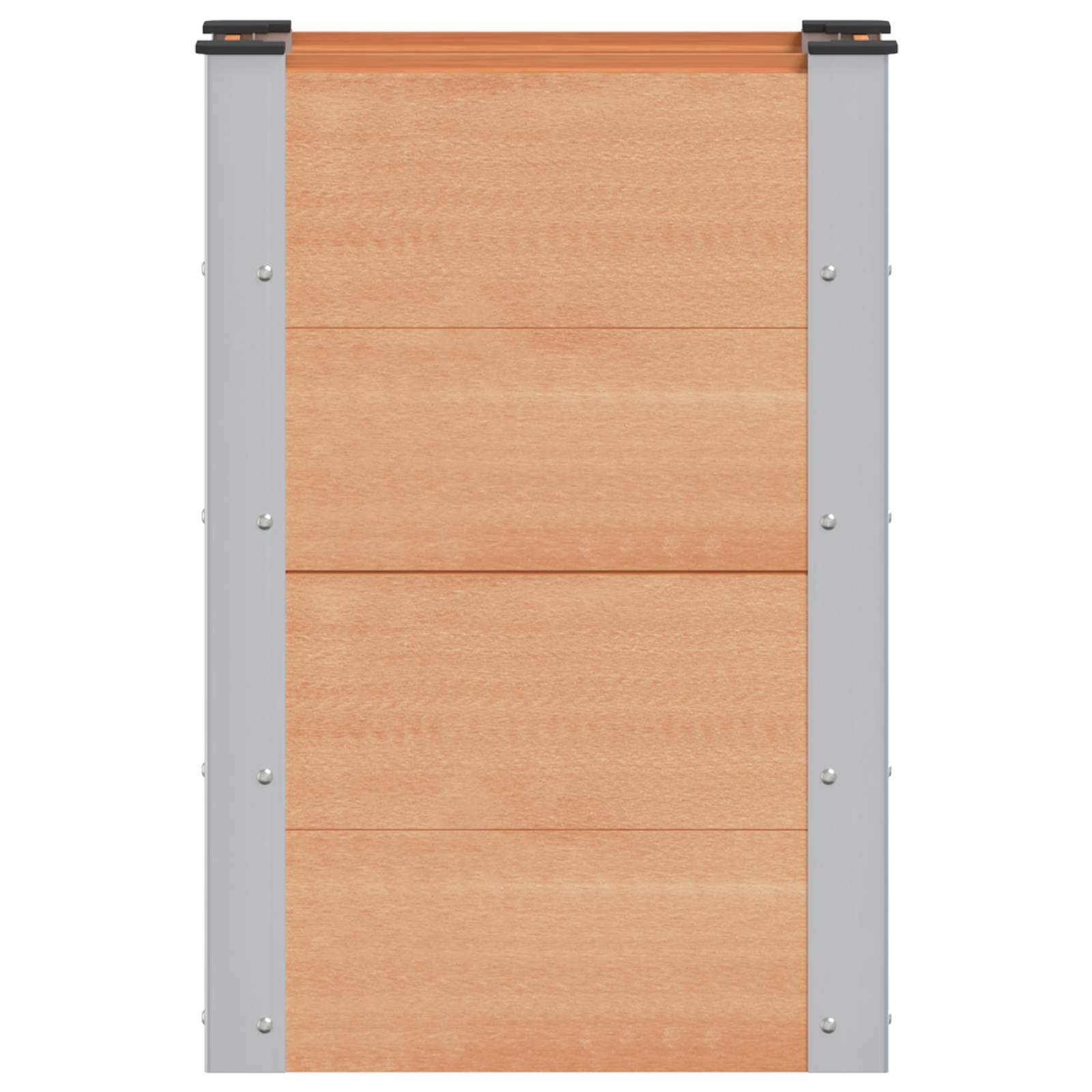 Canteiro de jardim elevado castanho 50 x 30 x 72 cm