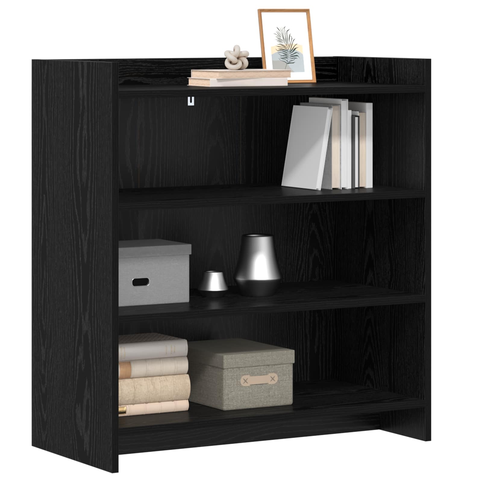 Buffet carvalho preto 75 x 36 x 80 cm derivados de madeira
