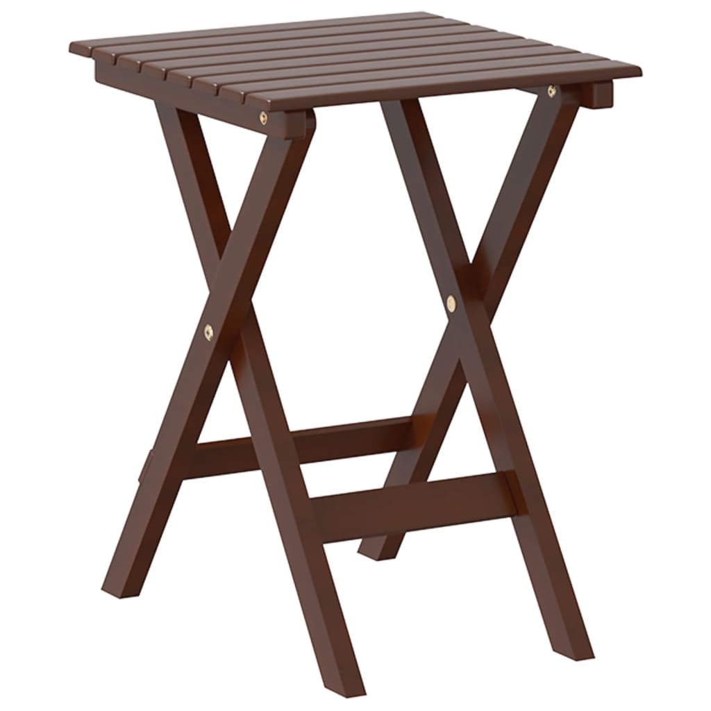 Cadeiras de baloiço 2pcs c/ mesa dobrável álamo maciço castanho