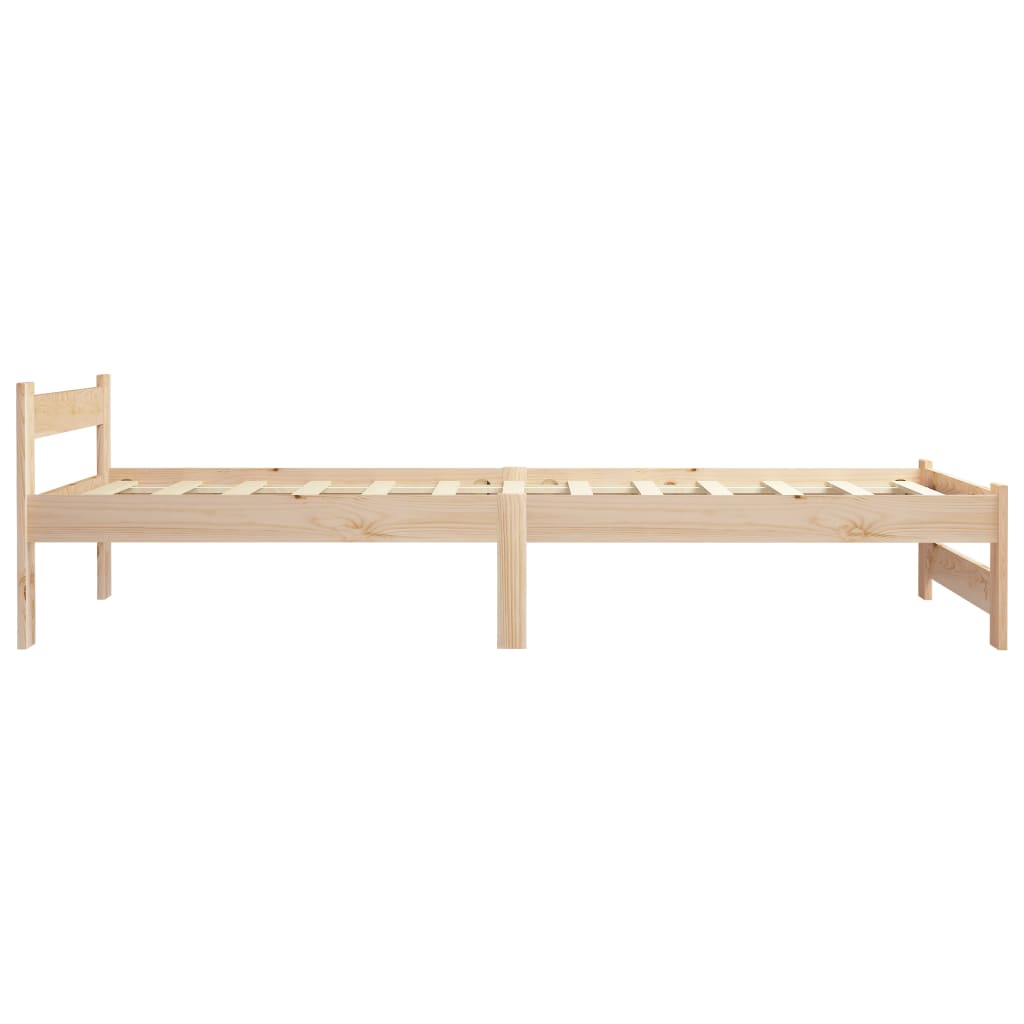 Estrutura de cama 90x200 cm pinho maciço