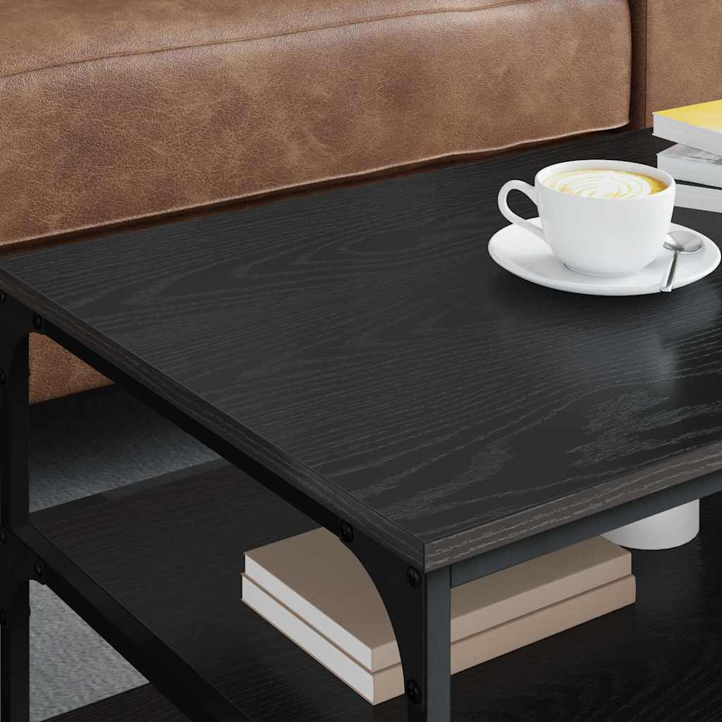 Mesa de centro carvalho preto 90 x 49 x 40 cm