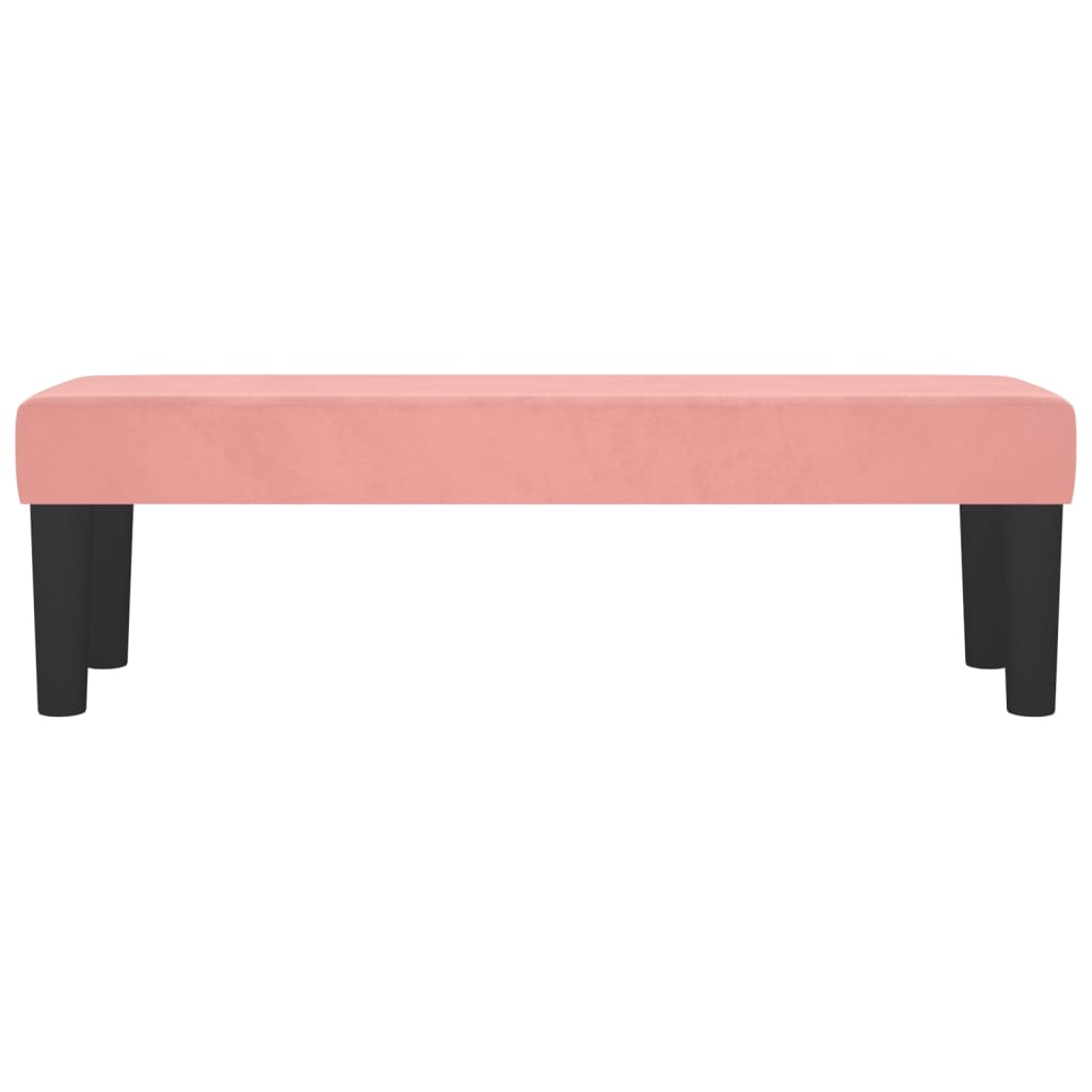 Banco 100x30x30 cm veludo rosa