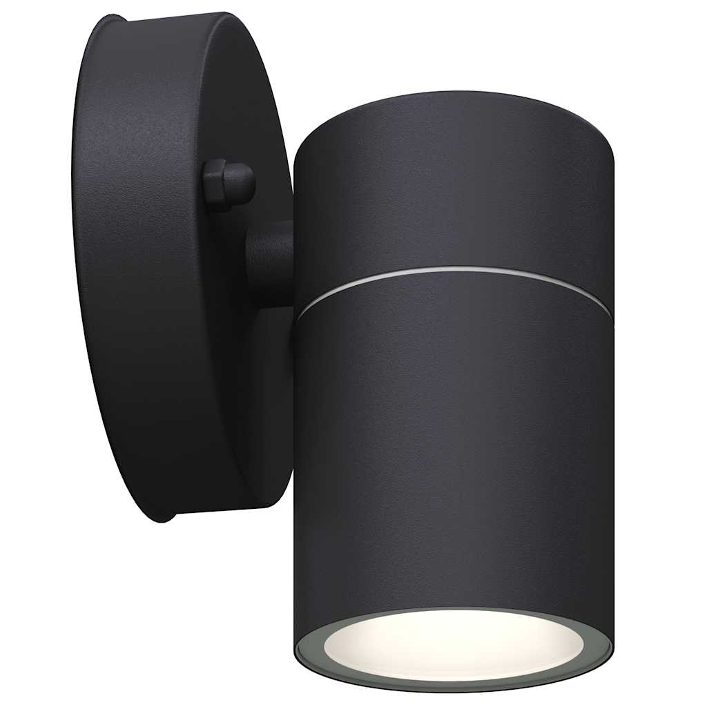 Candeeiros LED parede iluminação inf. exterior 2 pcs aço inox.