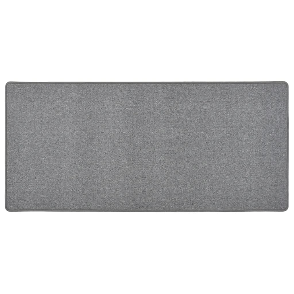 Tapete/passadeira 80x150 cm cinzento-escuro