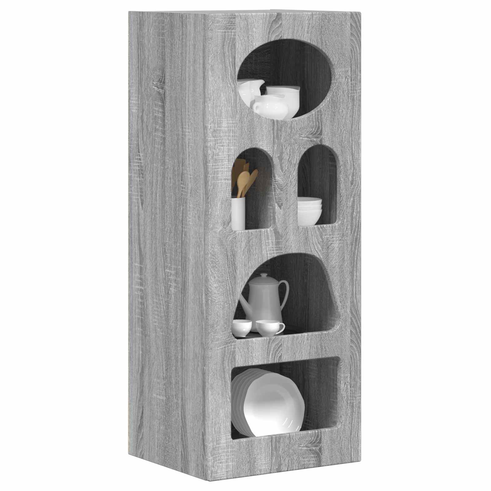 Buffet elst cinza sonoma 40 x 35 x 100,5 cm