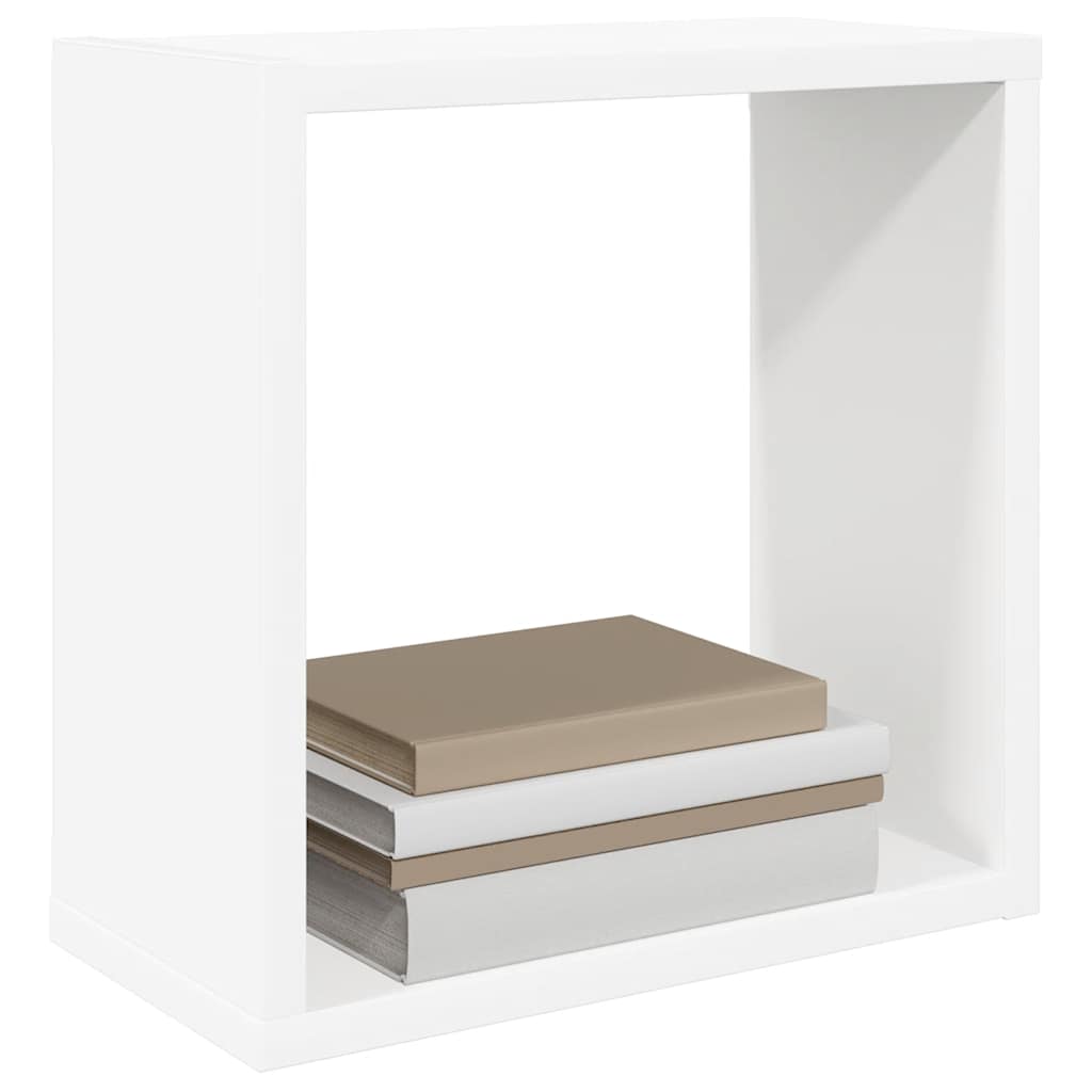 Prateleiras de parede em forma de cubo 6 pcs 30x15x30cm branco