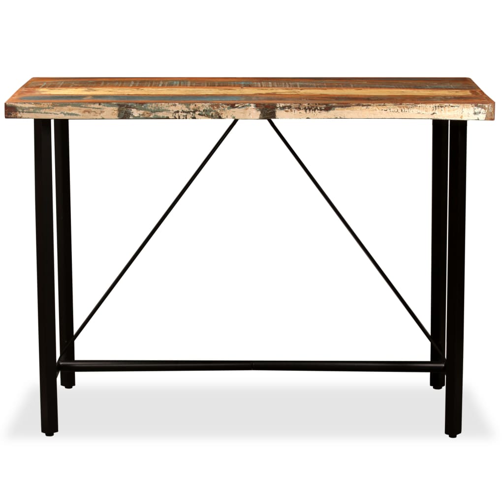 Conjunto de bar 5 pcs madeira recuperada maciça