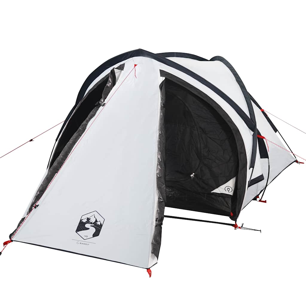 Tenda de campismo cúpula p/ 2 pessoas opaca impermeável branco