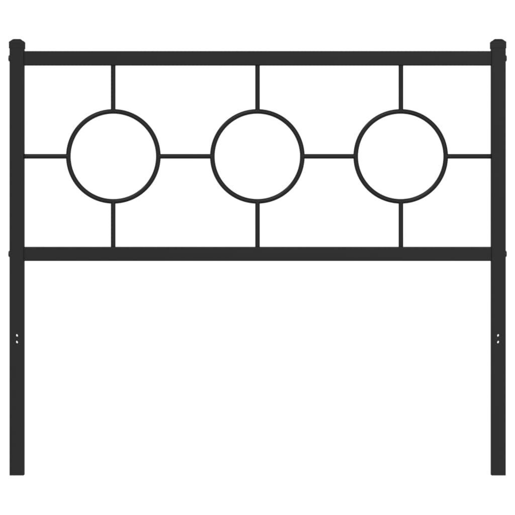 Cabeceira de substituição 100 cm metal preto