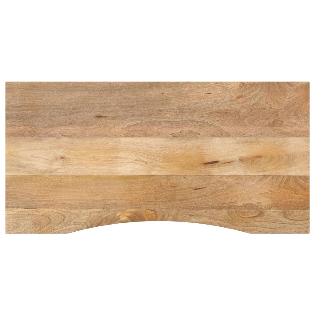 Tampo de mesa com curva 140x50x2,5 cm mangueira áspera maciça