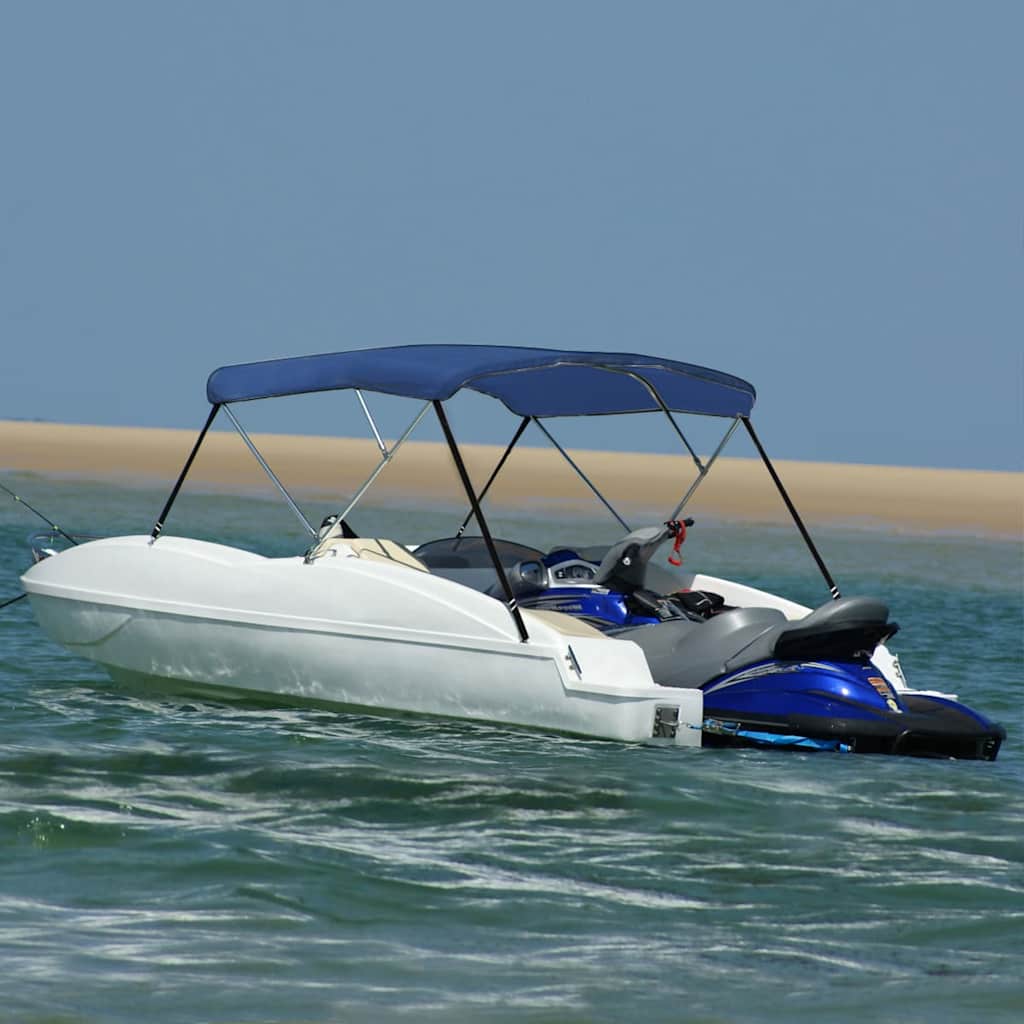 Toldo em 3 arcos bimini 183x140x137 cm azul