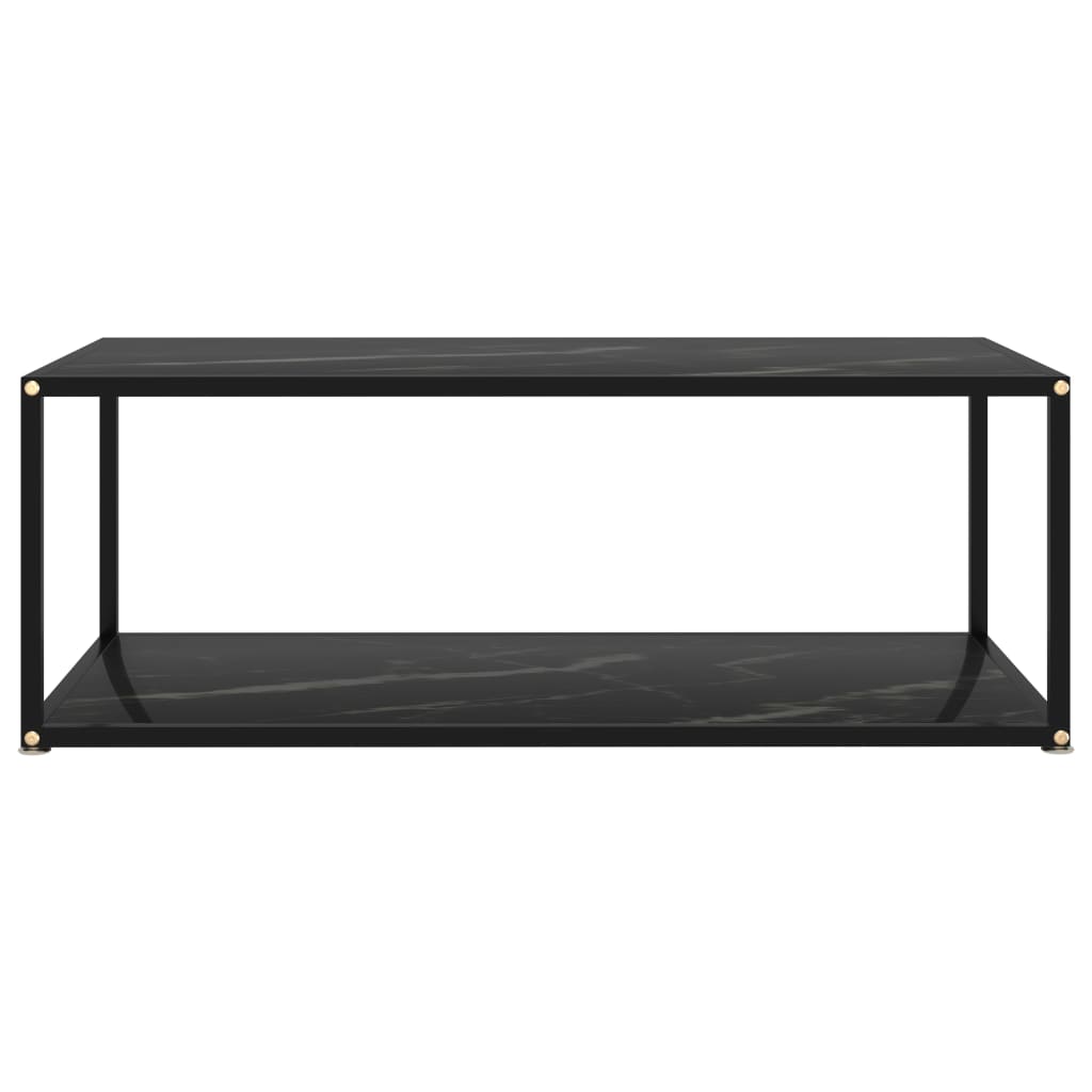 Mesa de centro 100x50x35 cm vidro temperado preto