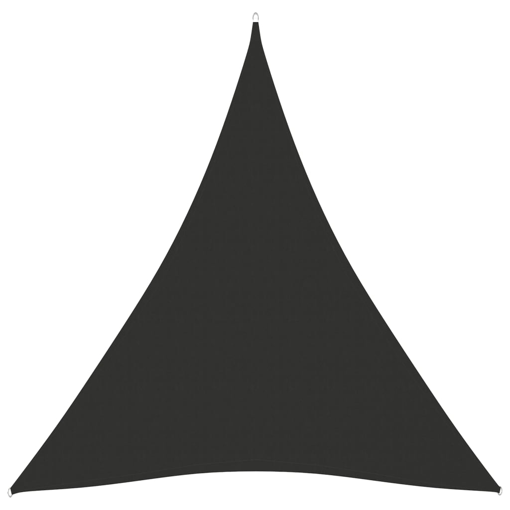 Para-sol estilo vela tecido oxford triangular 5x7x7 m antracite